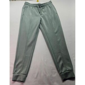 Members Mark Womens Sandwash Jogger Sage Green Pintuck Sweatpants Size M